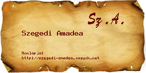 Szegedi Amadea névjegykártya